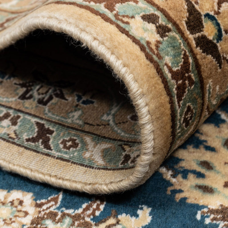 Tapis persan - Nain - Royal - 339 x 250 cm - bleu foncé