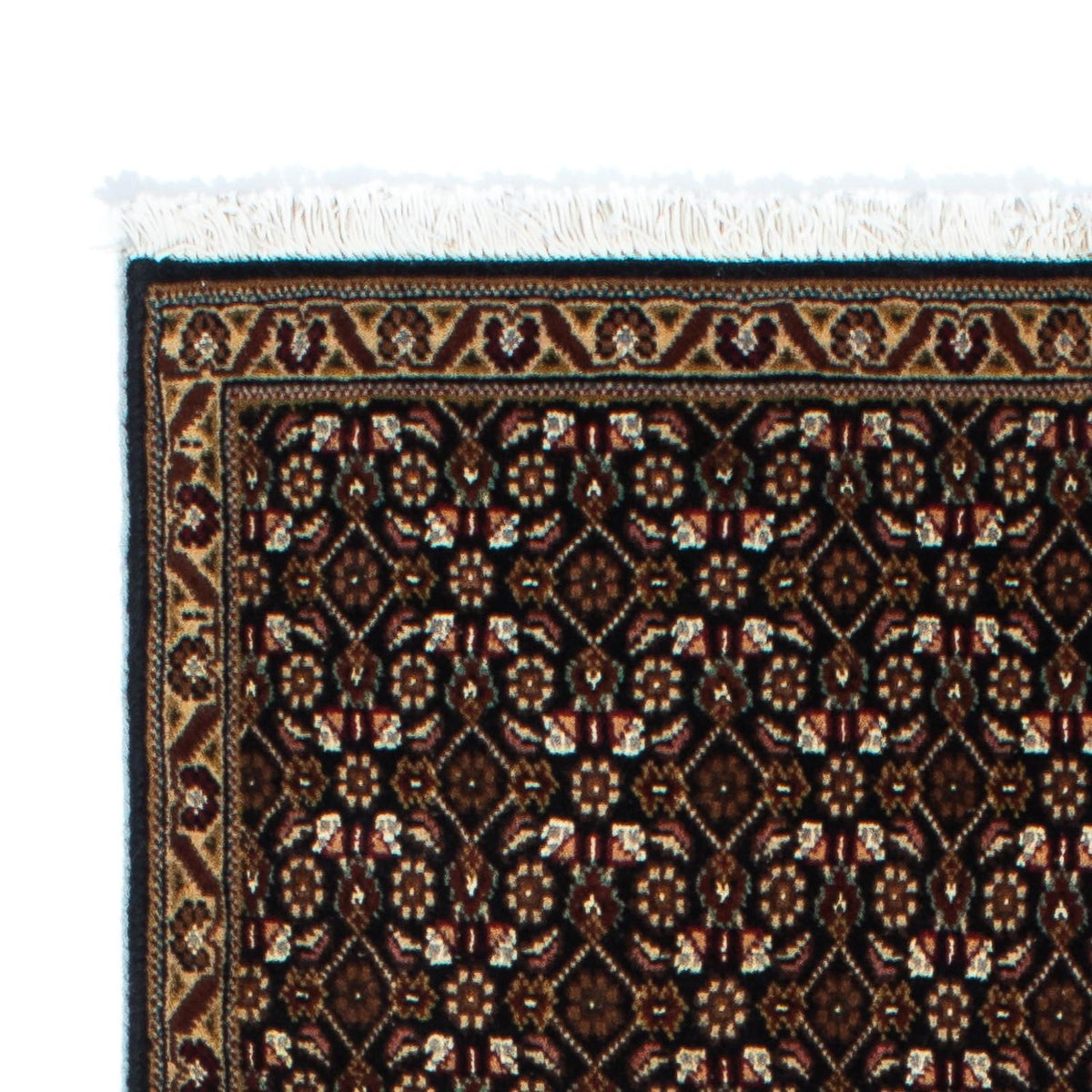 Tapis de couloir Tapis persan - Tabriz - 204 x 74 cm - bleu foncé