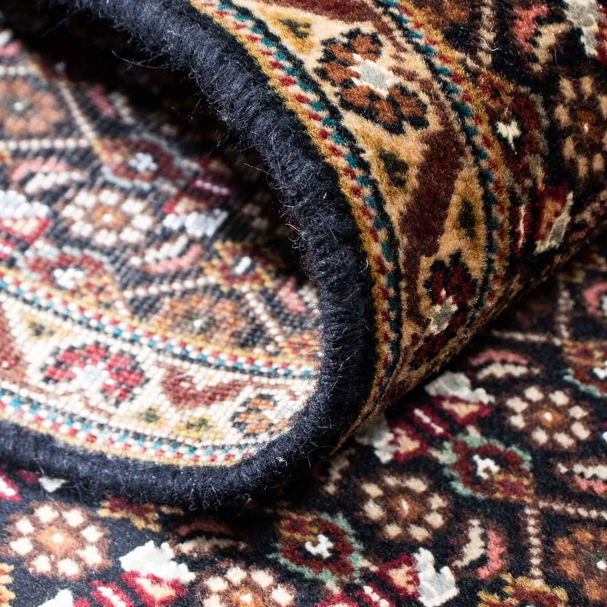 Tapis de couloir Tapis persan - Tabriz - 204 x 74 cm - bleu foncé