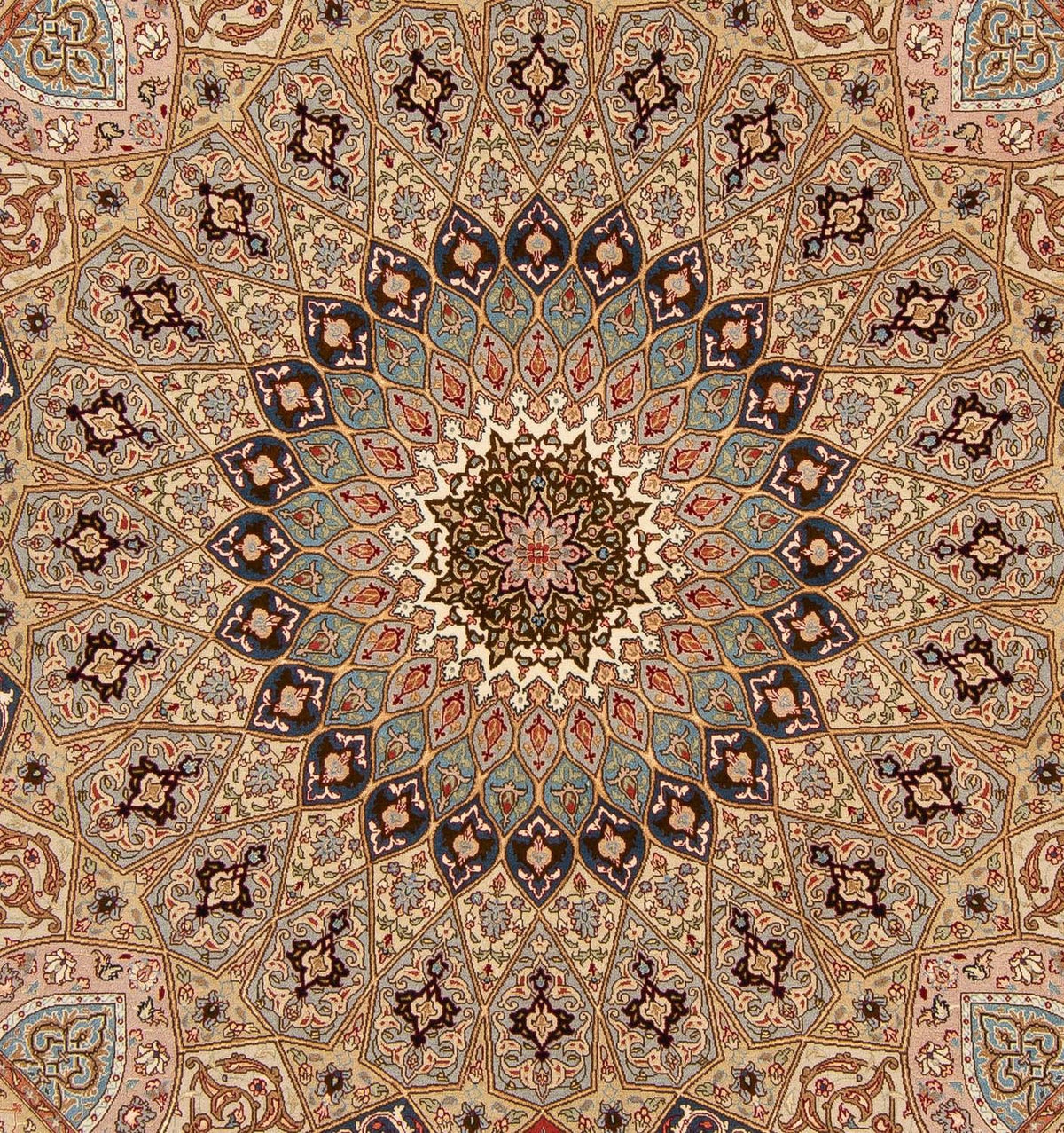 Tapis persan - Tabriz - Royal carré - 206 x 204 cm - multicolore