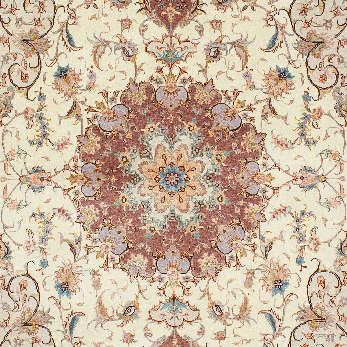 Tapis persan - Tabriz - Royal - 213 x 149 cm - beige