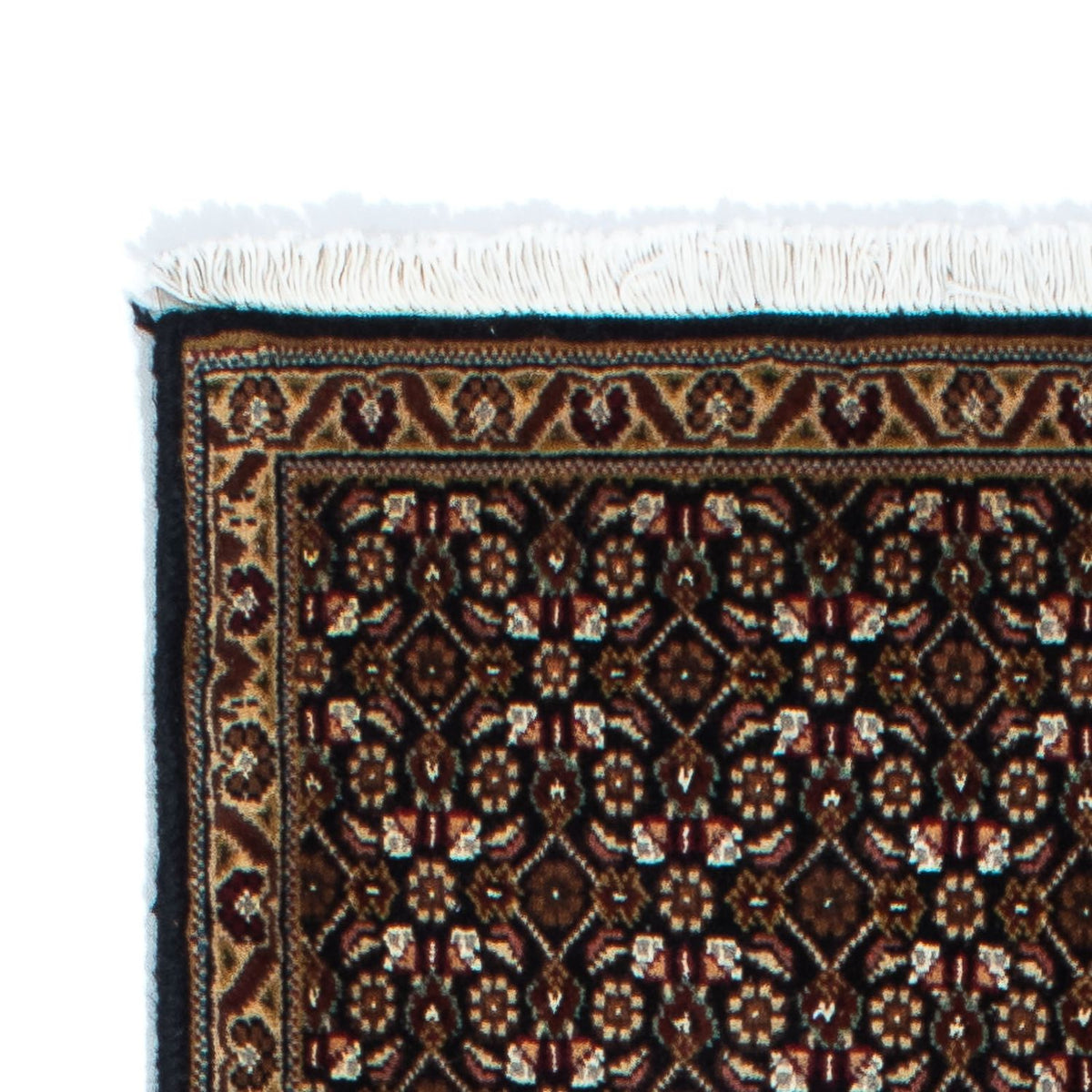 Tapis de couloir Tapis persan - Tabriz - 206 x 70 cm - bleu foncé