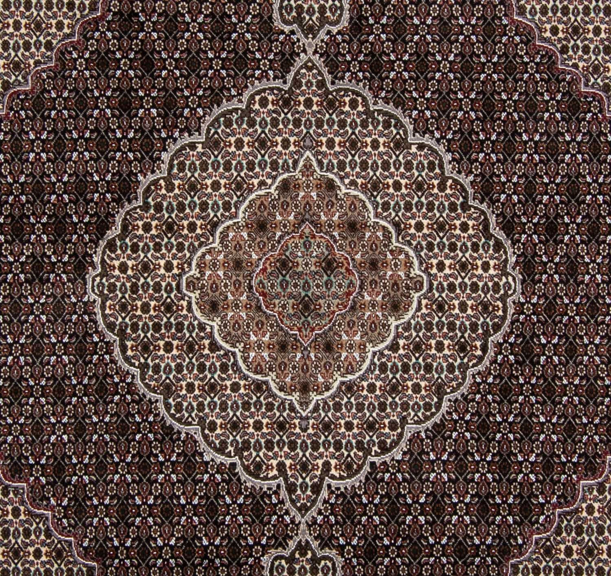 Tapis persan - Tabriz - Royal carré  - 251 x 249 cm - bleu foncé