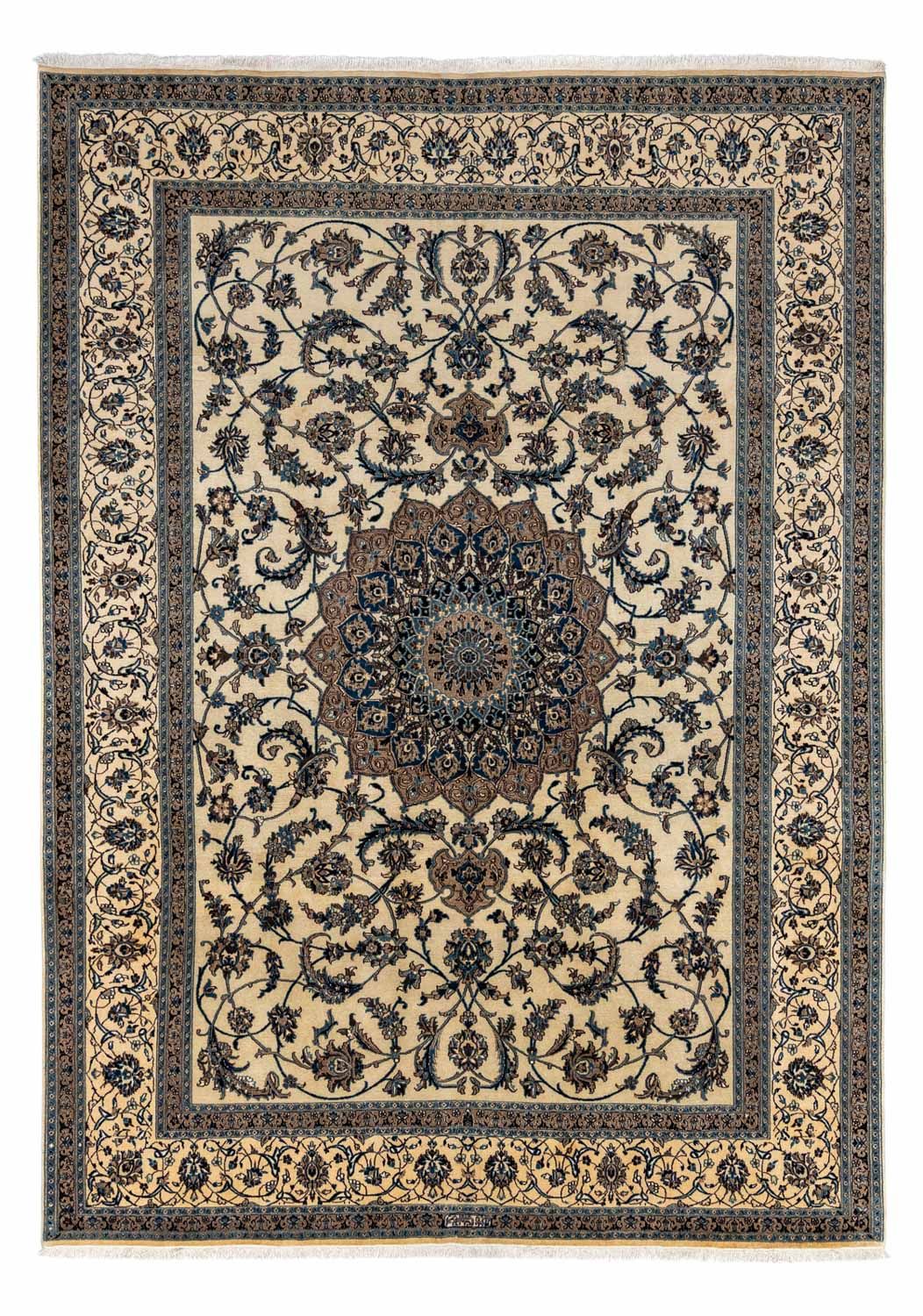 Tapis persan - Nain - Royal - 346 x 250 cm - beige