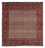 Tapis persan - Bidjar carré - 204 x 201 cm - rouge foncé
