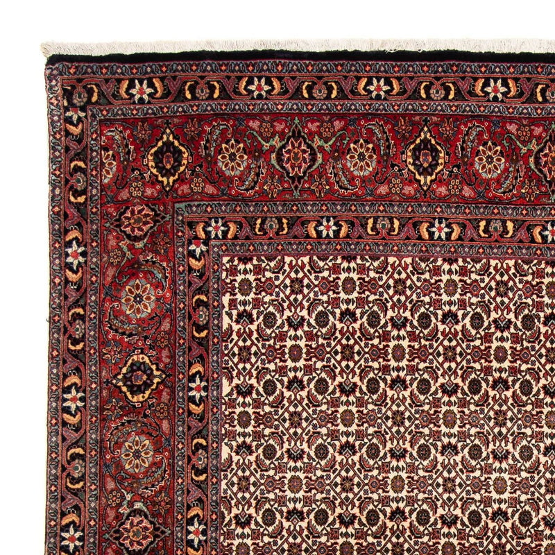 Tapis persan - Bidjar carré  - 204 x 201 cm - rouge foncé