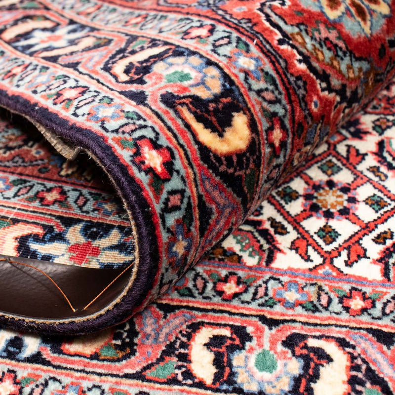 Tapis persan - Bidjar carré  - 204 x 201 cm - rouge foncé