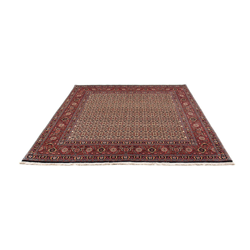 Tapis persan - Bidjar carré  - 204 x 201 cm - rouge foncé