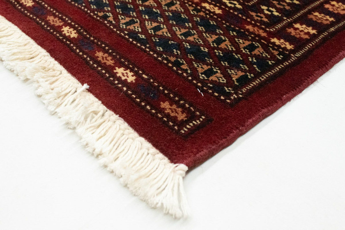 Tapis afghan - Boukhara carré - 205 x 205 cm - rouge