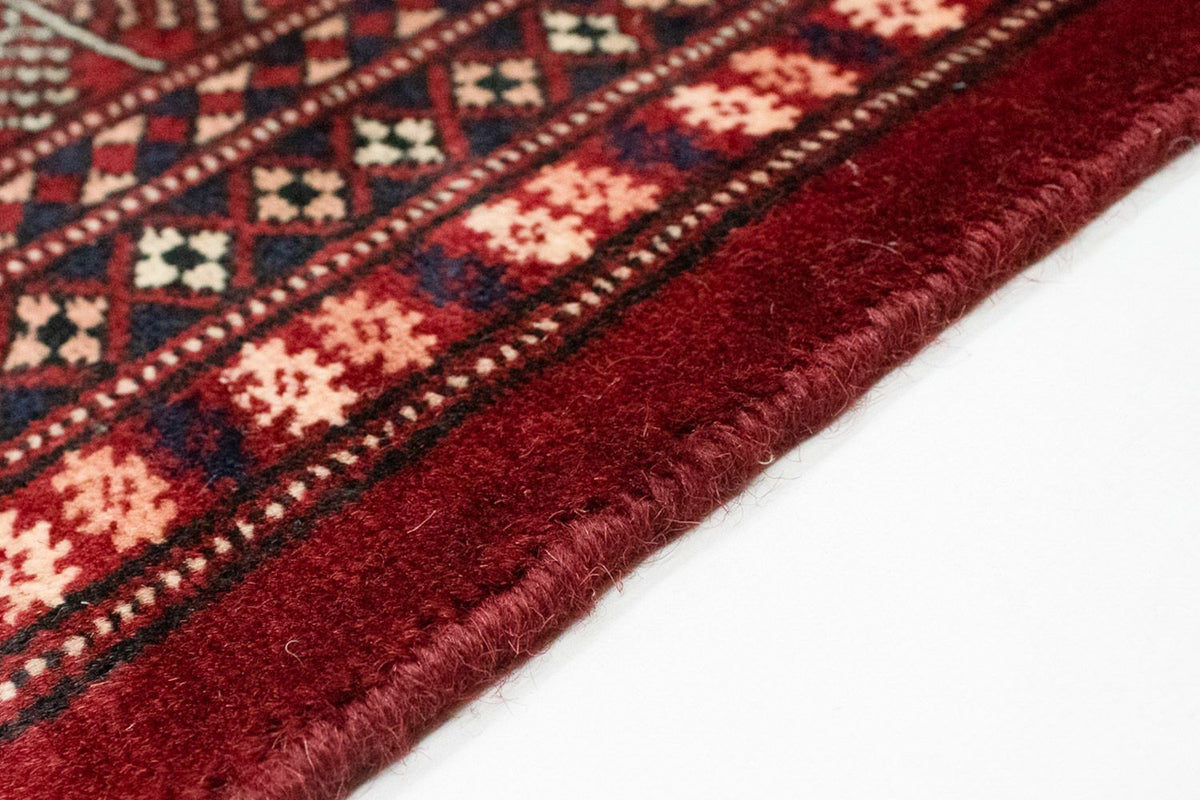 Tapis afghan - Boukhara - 247 x 201 cm - rouge