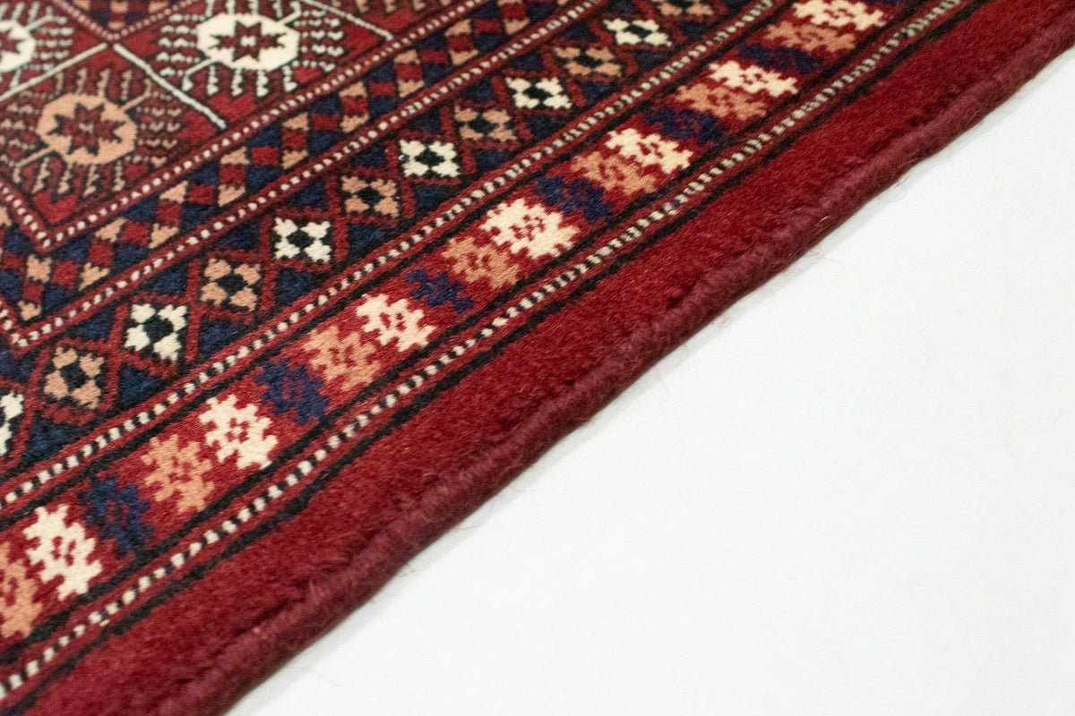 Tapis afghan - Boukhara - 241 x 197 cm - rouge