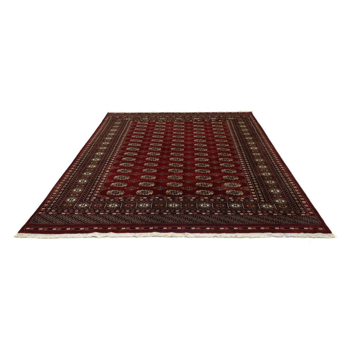 Tapis afghan - Boukhara - 241 x 197 cm - rouge