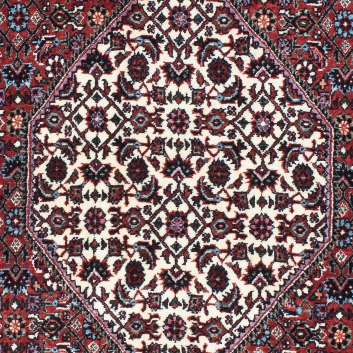 Tapis de couloir Tapis persan - Bidjar - 203 x 70 cm - bleu foncé