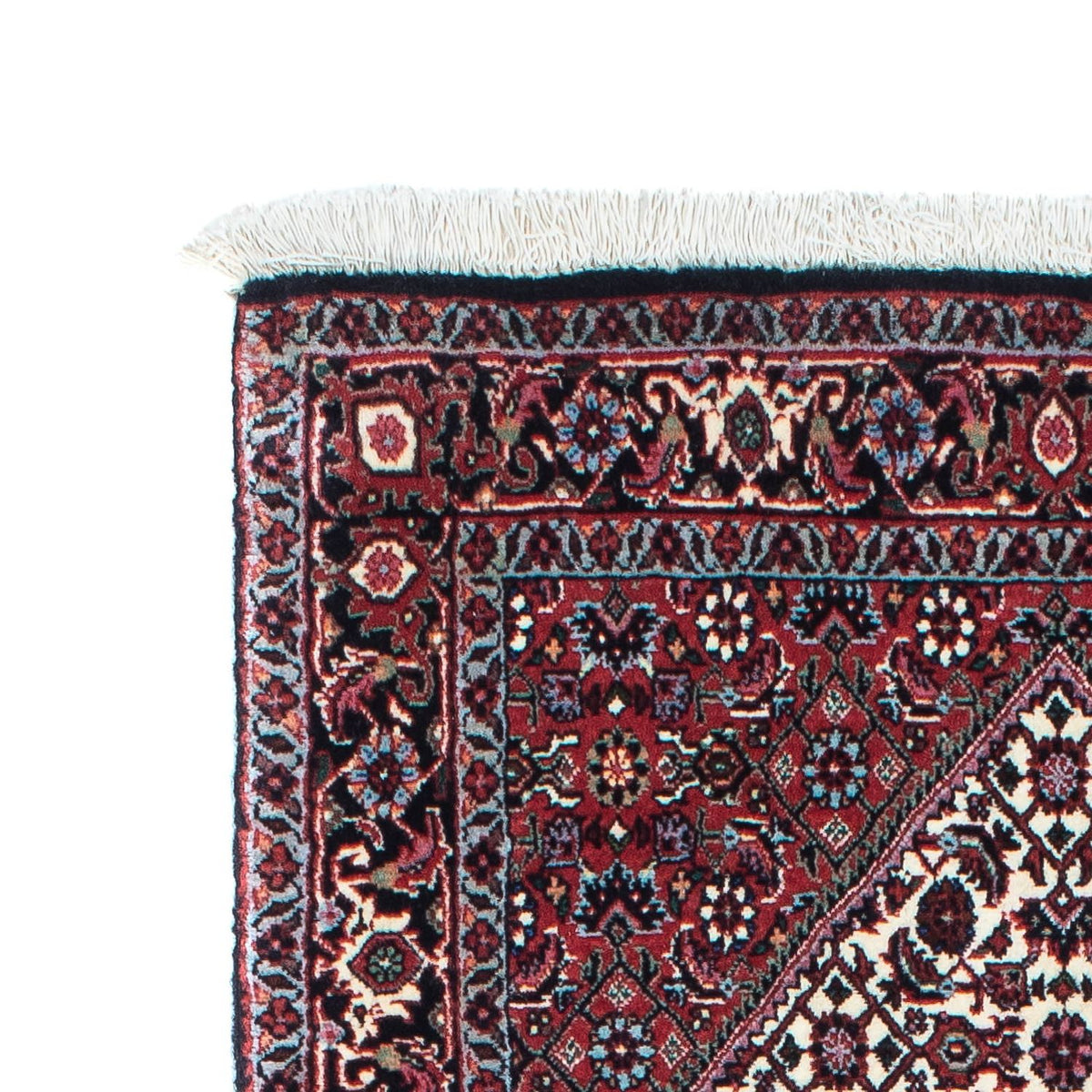Tapis de couloir Tapis persan - Bidjar - 203 x 70 cm - bleu foncé
