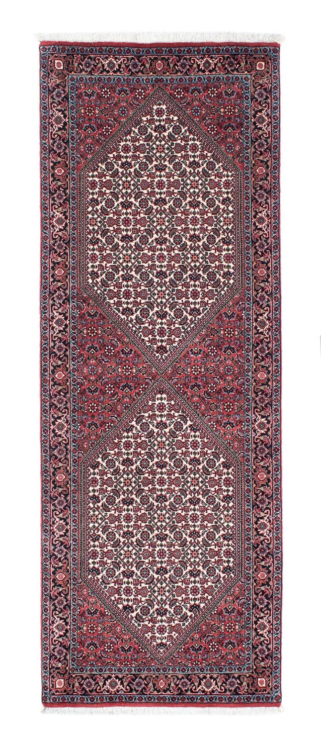 Tapis de couloir Tapis persan - Bidjar - 205 x 73 cm - rouge