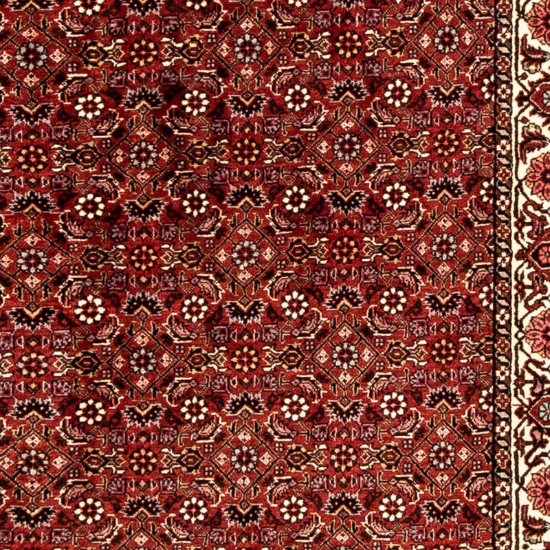 Tapis de couloir Tapis persan - Bidjar - 296 x 82 cm - rouge foncé