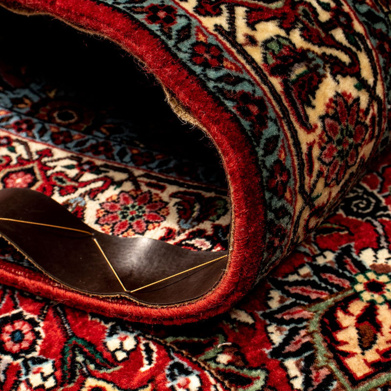 Tapis de couloir Tapis persan - Bidjar - 298 x 83 cm - rouge foncé