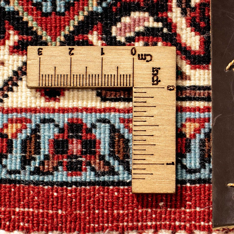 Tapis de couloir Tapis persan - Bidjar - 298 x 83 cm - rouge foncé