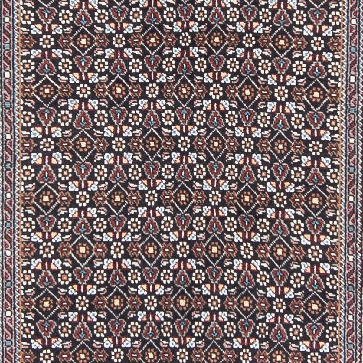 Tapis de couloir Tapis persan - Tabriz - 391 x 70 cm - gris