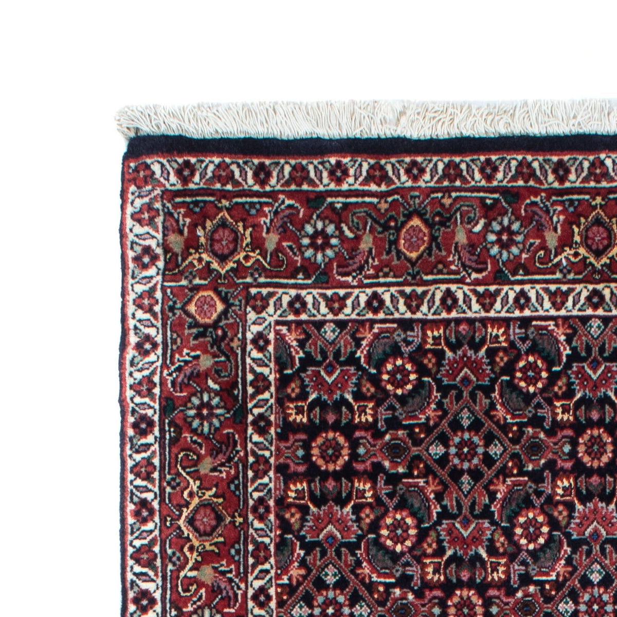 Tapis de couloir Tapis persan - Bidjar - 196 x 74 cm - bleu foncé