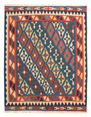 Tapis Kelim - Oriental - 174 x 148 cm - bleu