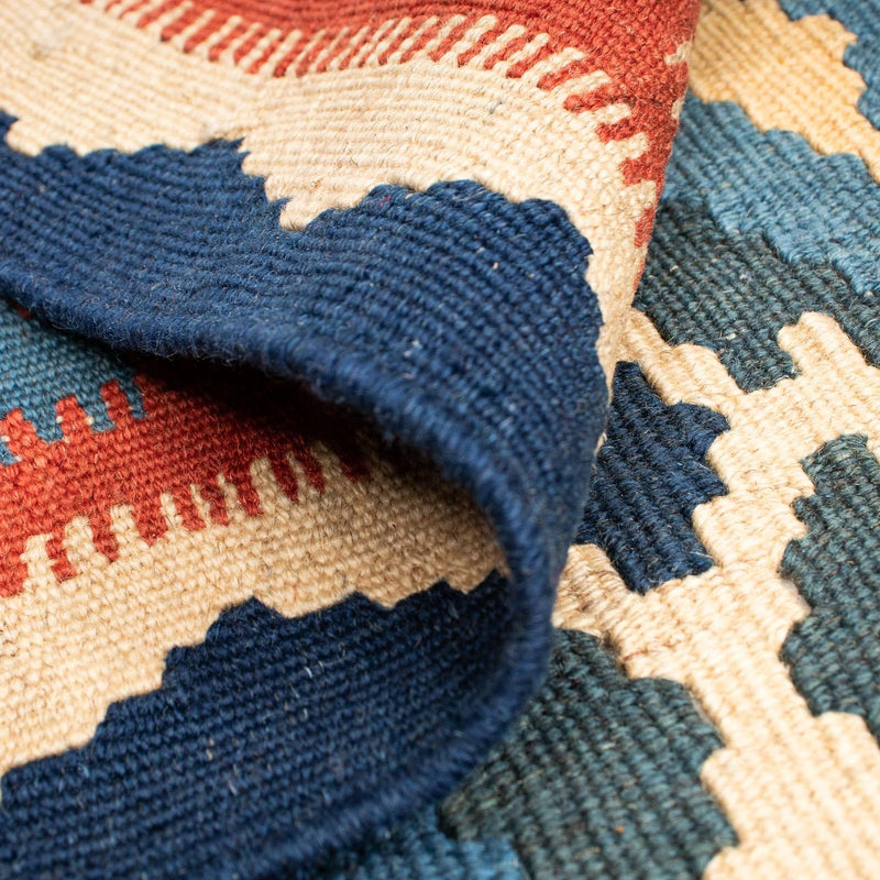 Tapis Kelim - Oriental - 174 x 148 cm - bleu