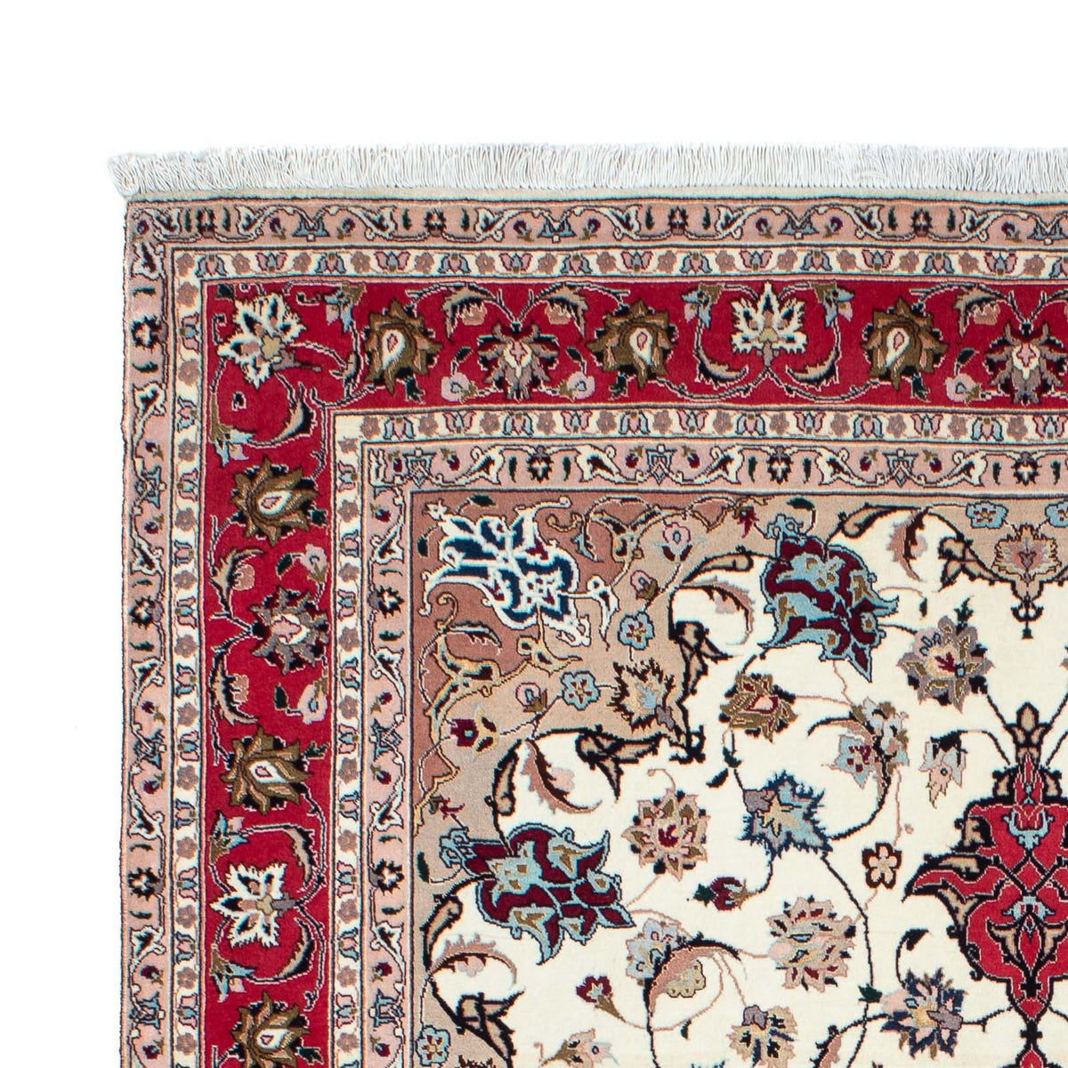 Tapis persan - Tabriz - Royal - 212 x 154 cm - beige