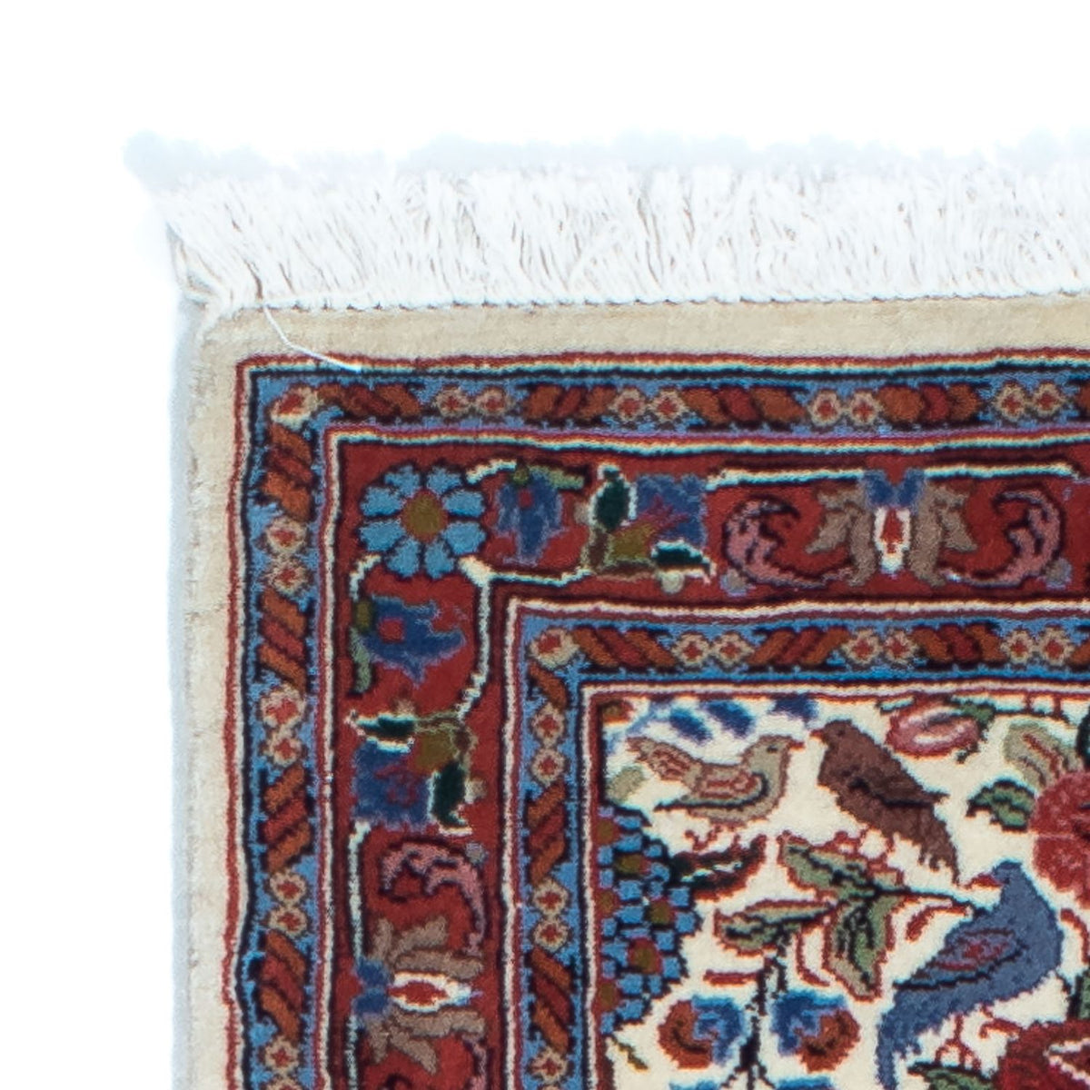 Tapis de couloir Tapis persan - Ghom - 160 x 49 cm - beige