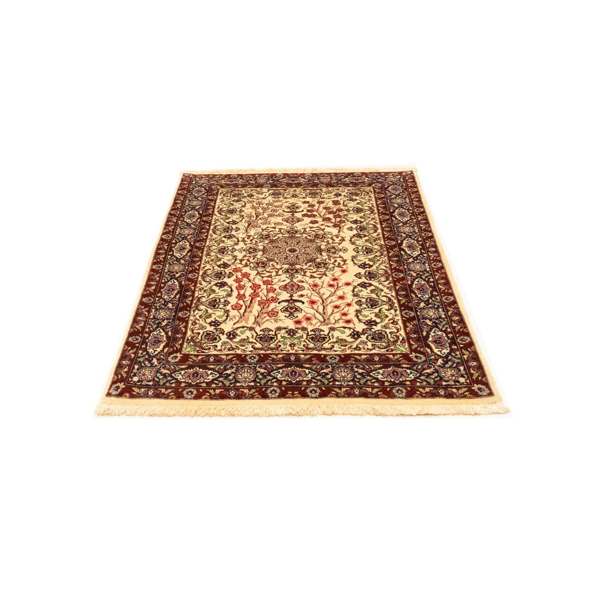 Tapis persan - Ghom - 153 x 100 cm - beige