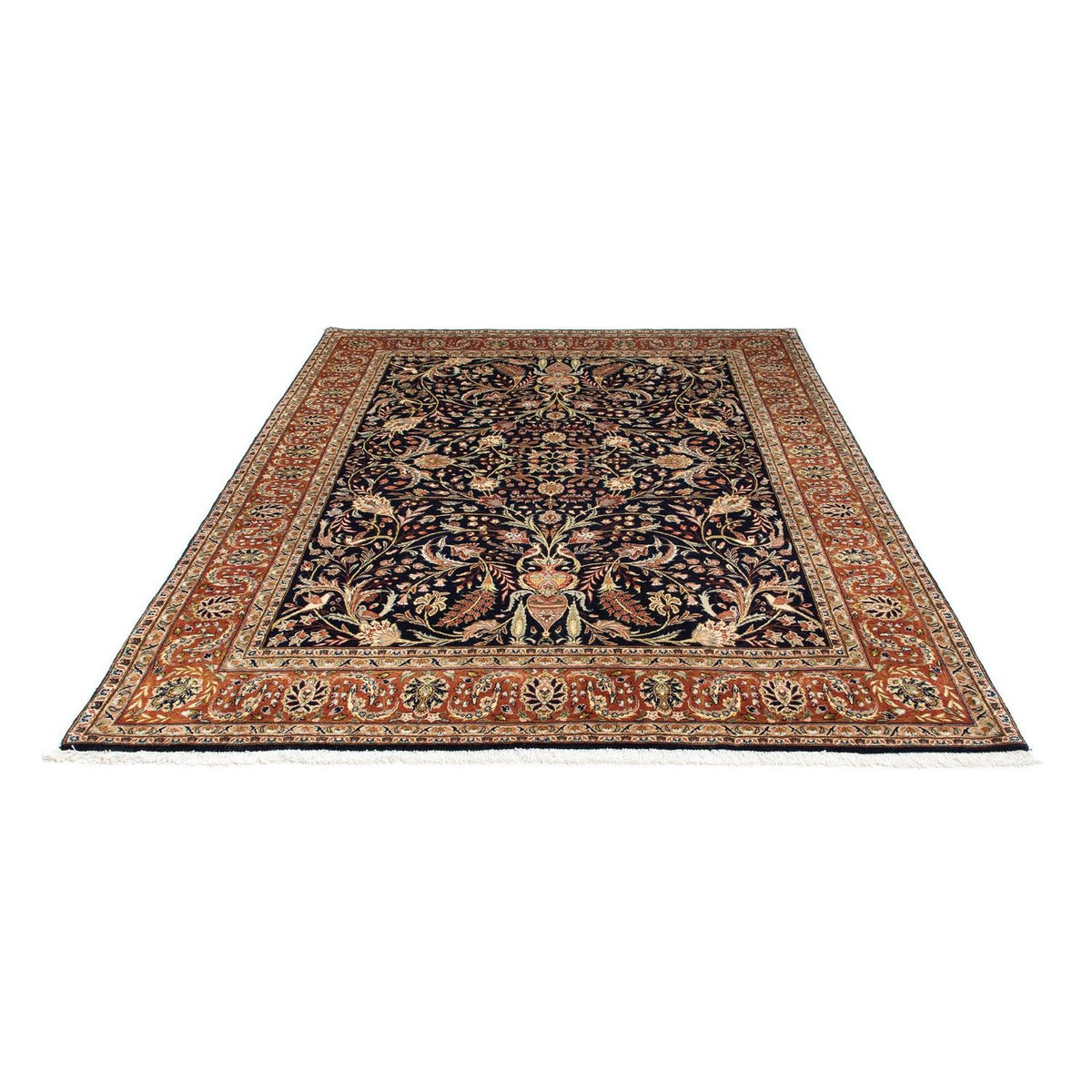 Tapis persan - Nomadic - 225 x 175 cm - bleu foncé
