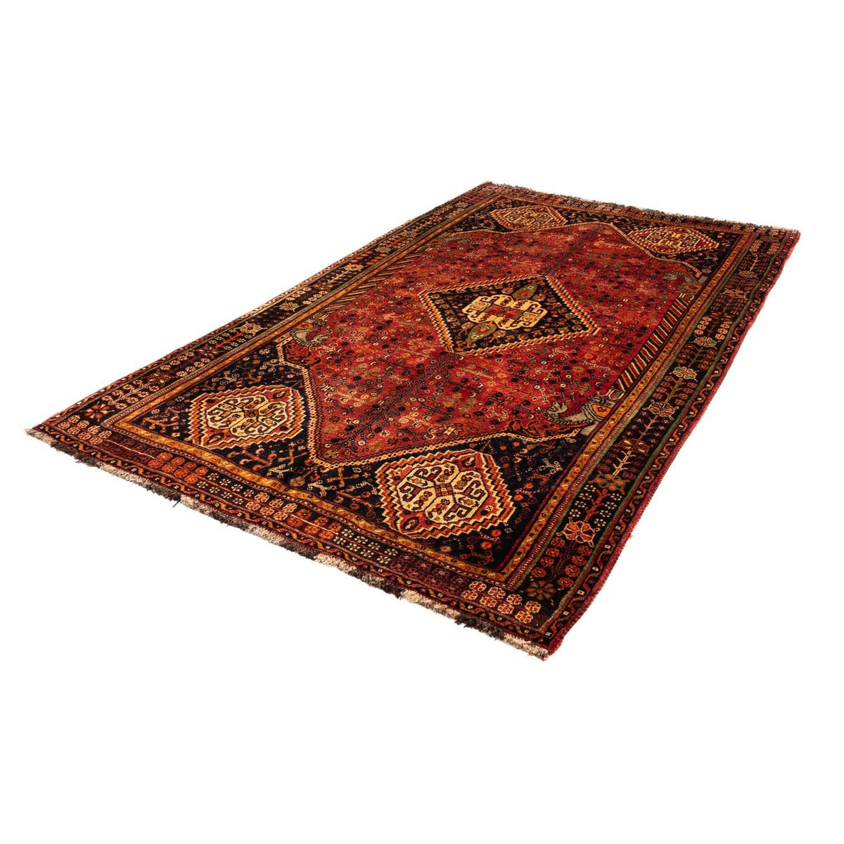 Tapis persan - Nomadic - 268 x 157 cm - rouge foncé