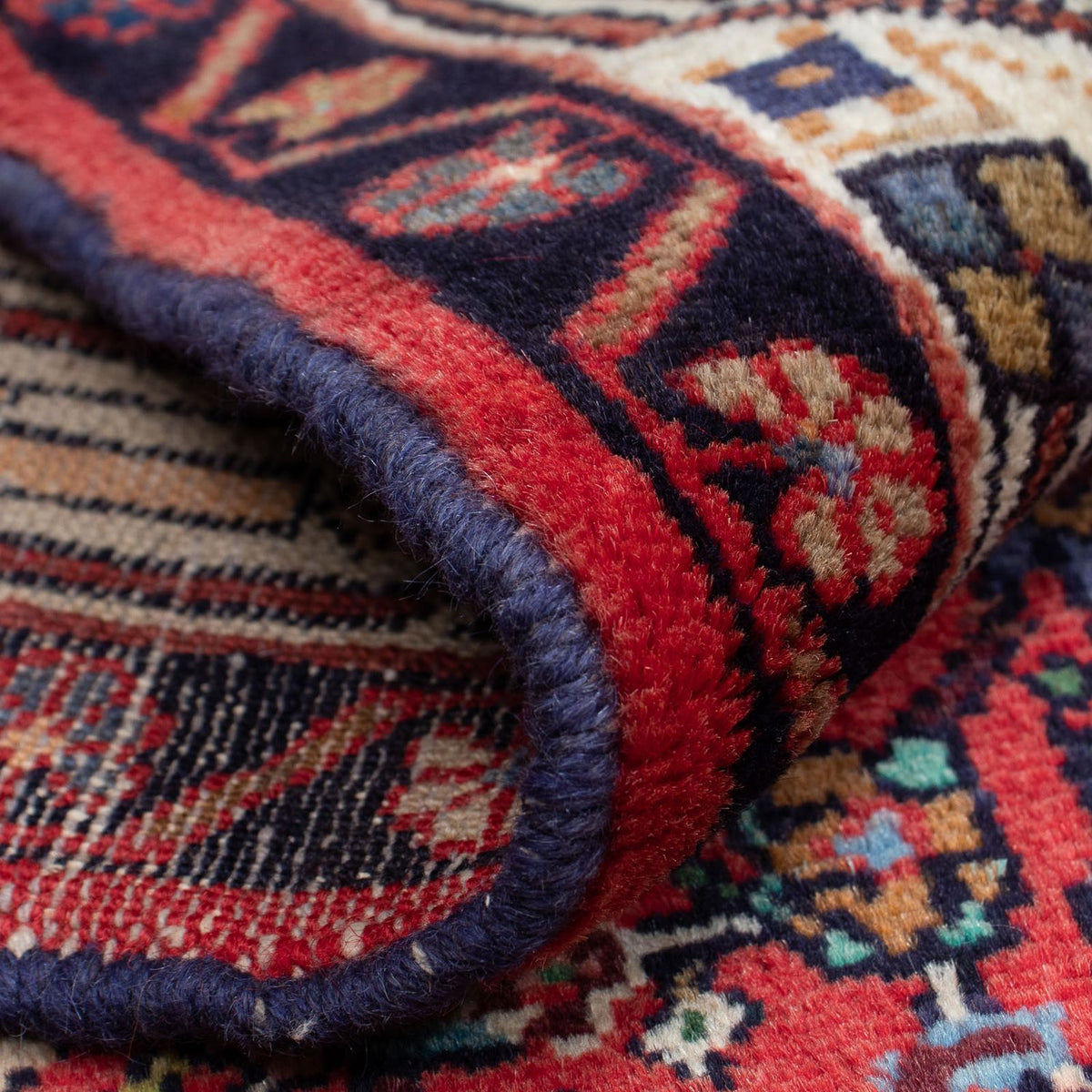 Tapis persan - Nomadic - 122 x 80 cm - rouge