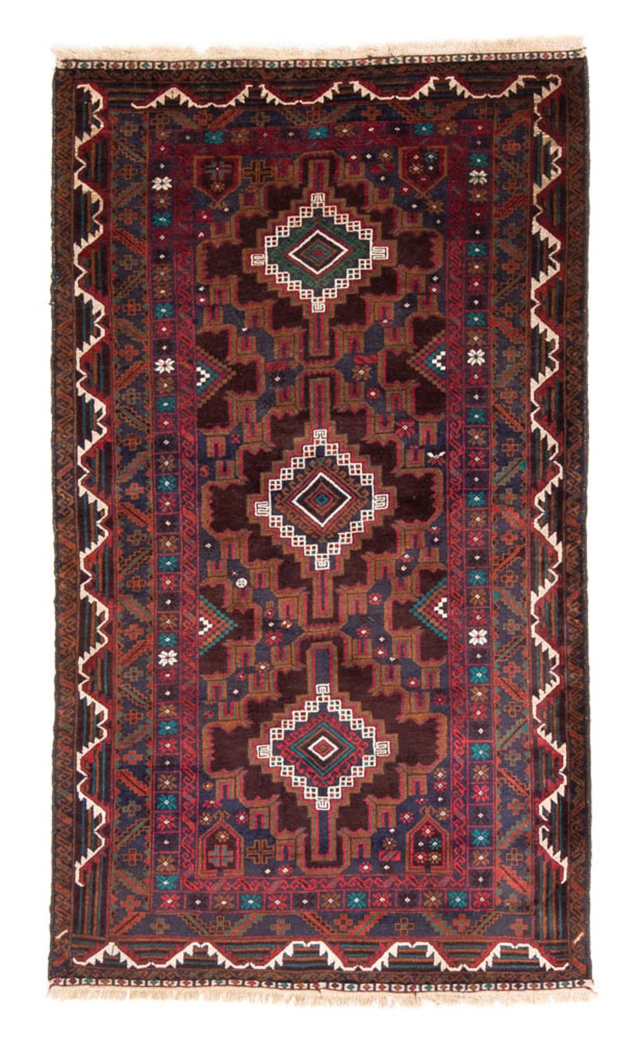 Tapis de couloir Tapis Belutsch - 194 x 105 cm - rouille