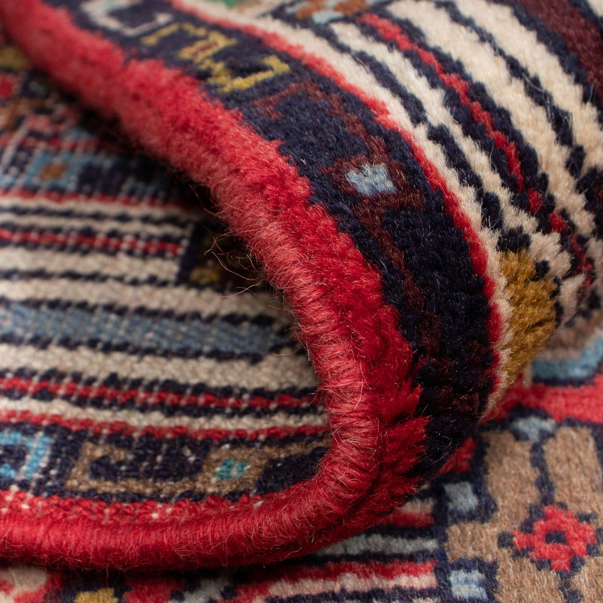 Tapis persan - Nomadic - 126 x 87 cm - rouge