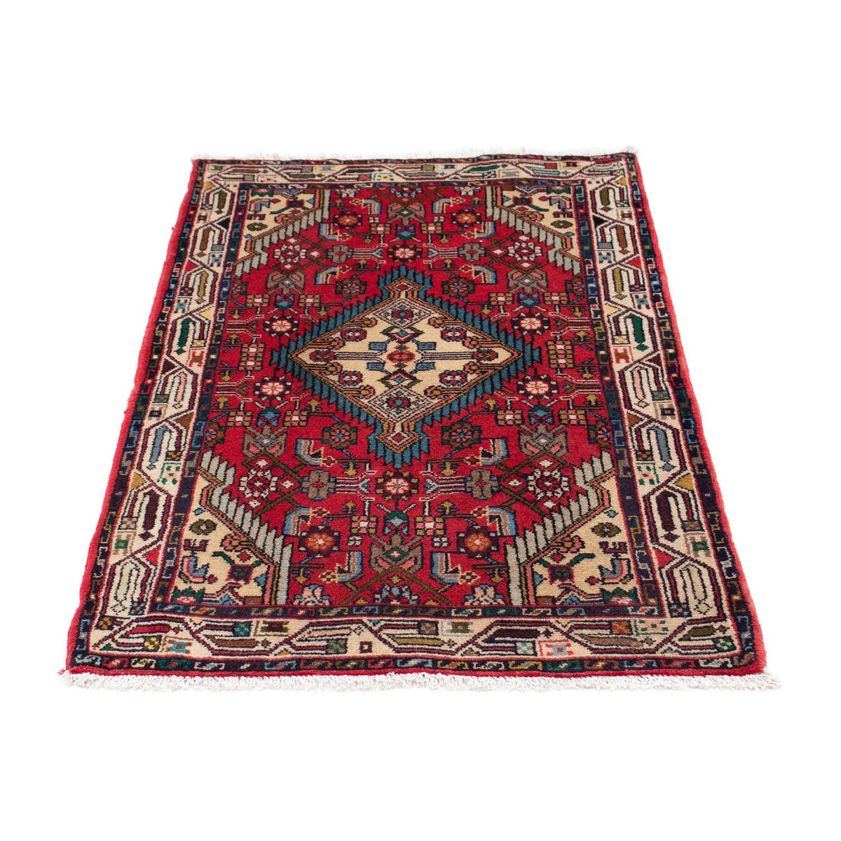 Tapis persan - Nomadic - 126 x 87 cm - rouge
