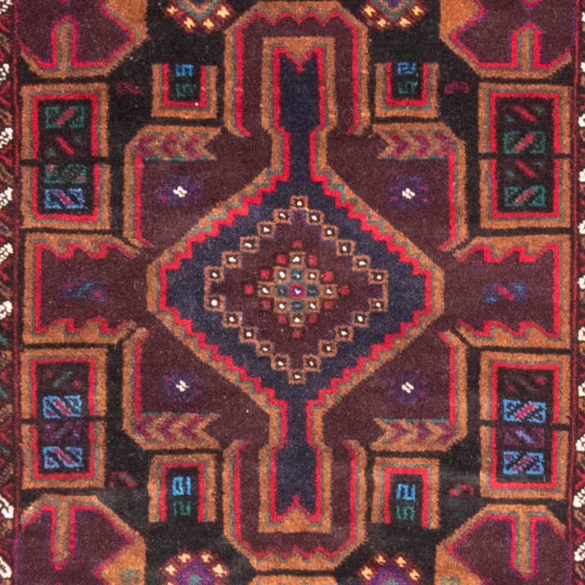 Tapis de couloir Tapis Belutsch - 190 x 106 cm - rouge foncé