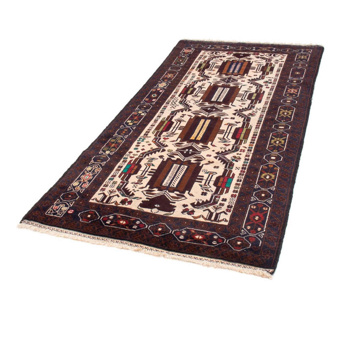 Tapis de couloir Tapis Belutsch - 207 x 100 cm - beige