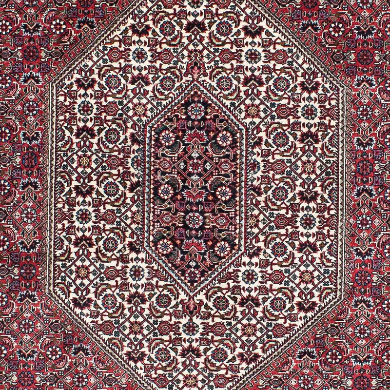 Tapis persan - Bidjar - 198 x 132 cm - rouge clair