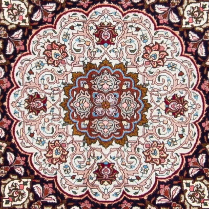 Tapis persan - Tabriz - Royal carré  - 300 x 297 cm - rouge foncé