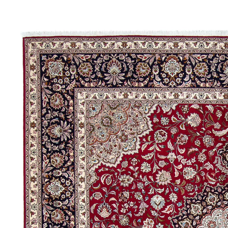 Tapis persan - Tabriz - Royal carré  - 300 x 297 cm - rouge foncé