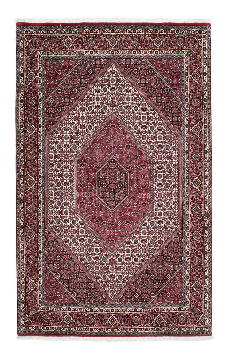 Tapis persan - Bidjar - 205 x 131 cm - rouge clair
