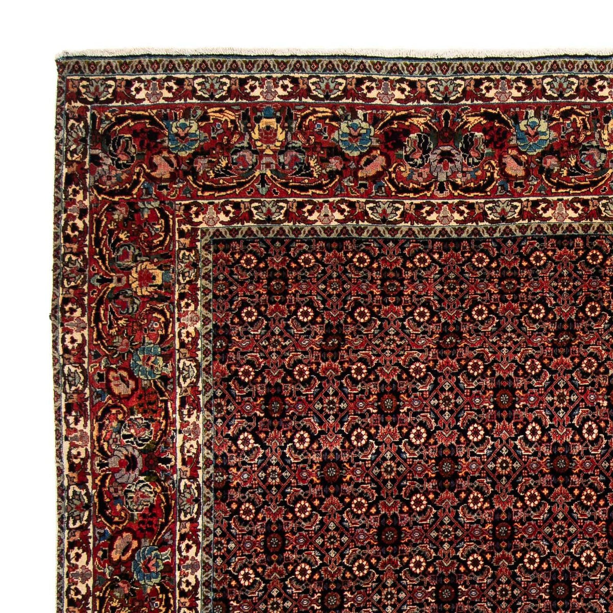 Tapis persan - Bidjar carré - 208 x 197 cm - marron