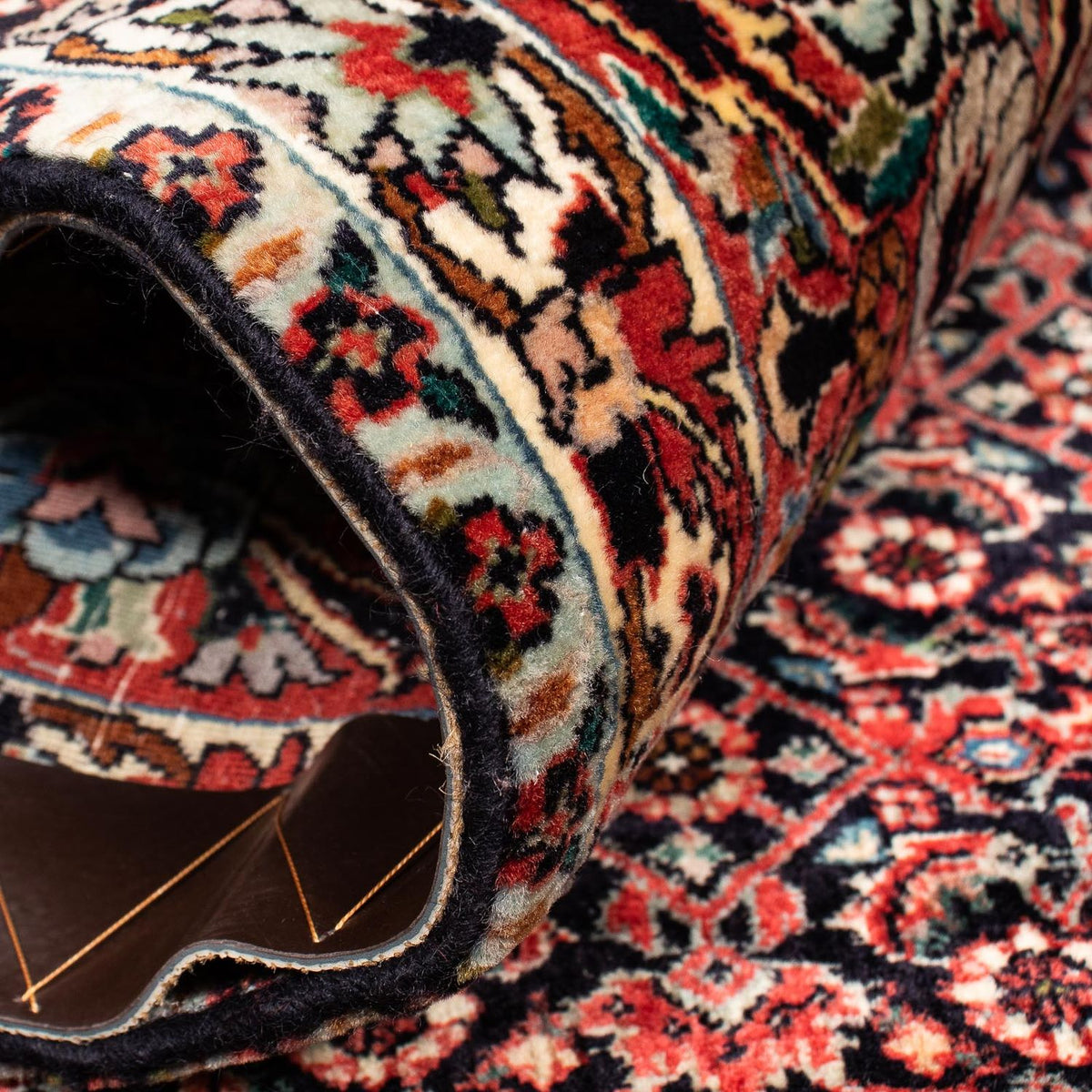 Tapis persan - Bidjar carré - 208 x 197 cm - marron