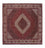 Tapis persan - Bidjar carré - 300 x 300 cm - rouge foncé