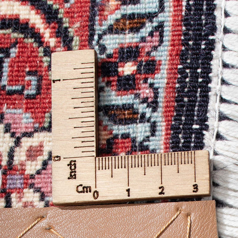 Tapis persan - Bidjar carré  - 300 x 300 cm - rouge foncé