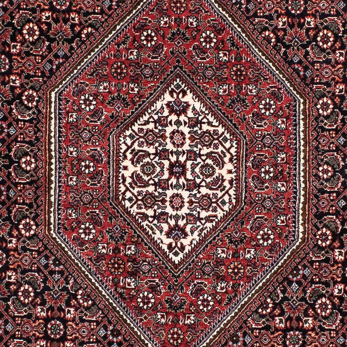 Tapis de couloir Tapis persan - Bidjar - 203 x 100 cm - bleu foncé