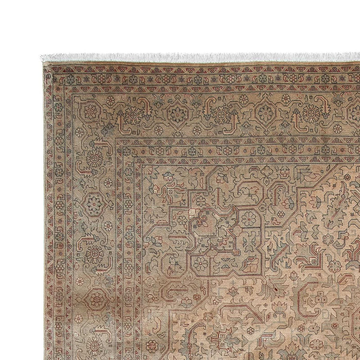 Tapis persan - Tabriz - Royal - 296 x 198 cm - marron clair