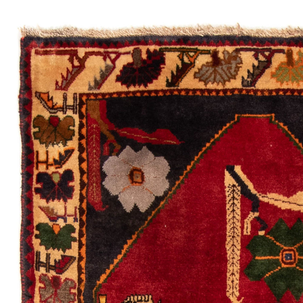 Tapis persan - Nomadic - 188 x 108 cm - rouge