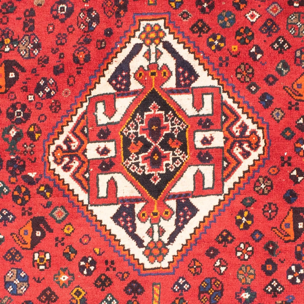 Tapis persan - Nomadic - 171 x 118 cm - rouge foncé