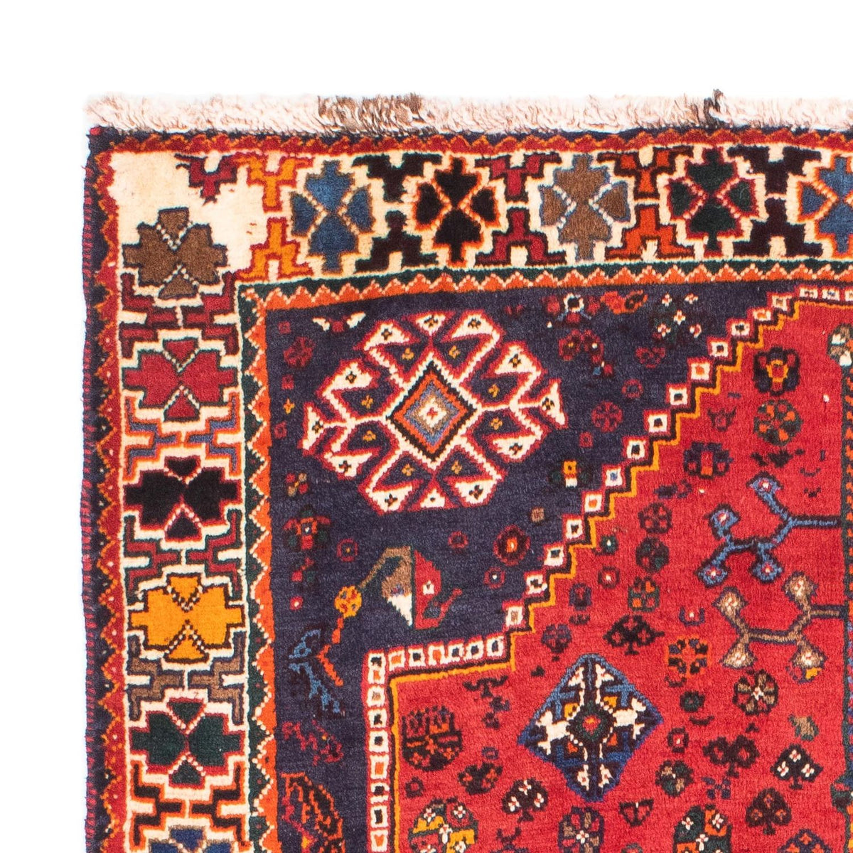 Tapis persan - Nomadic - 171 x 118 cm - rouge foncé
